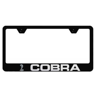 Contour de Plaque en Métal Noir avec logo COBRA et Serpant